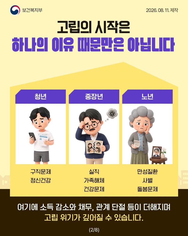 혼자 버티고 있는 위기, 먼저 발견하고 지원합니다