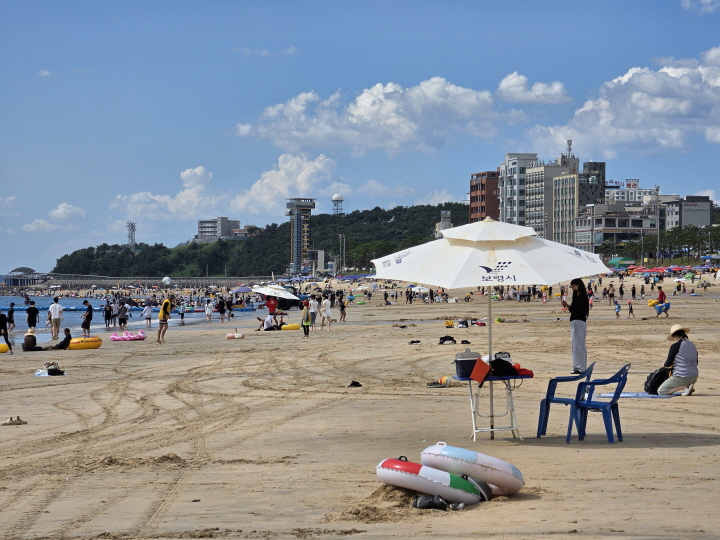 충청남도 보령시 대천해수욕장 전경.(본인 촬영)