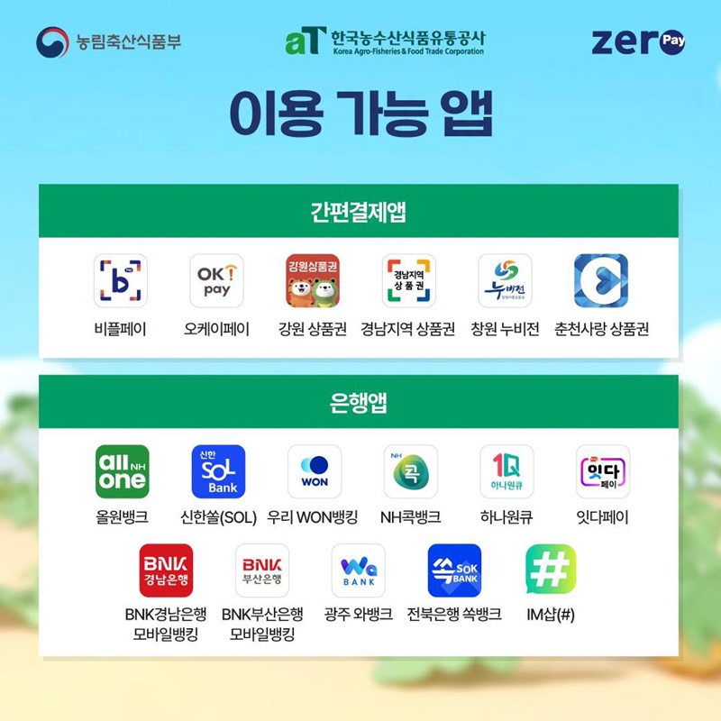 2026 대한민국 농할상품권 8월 발행 안내