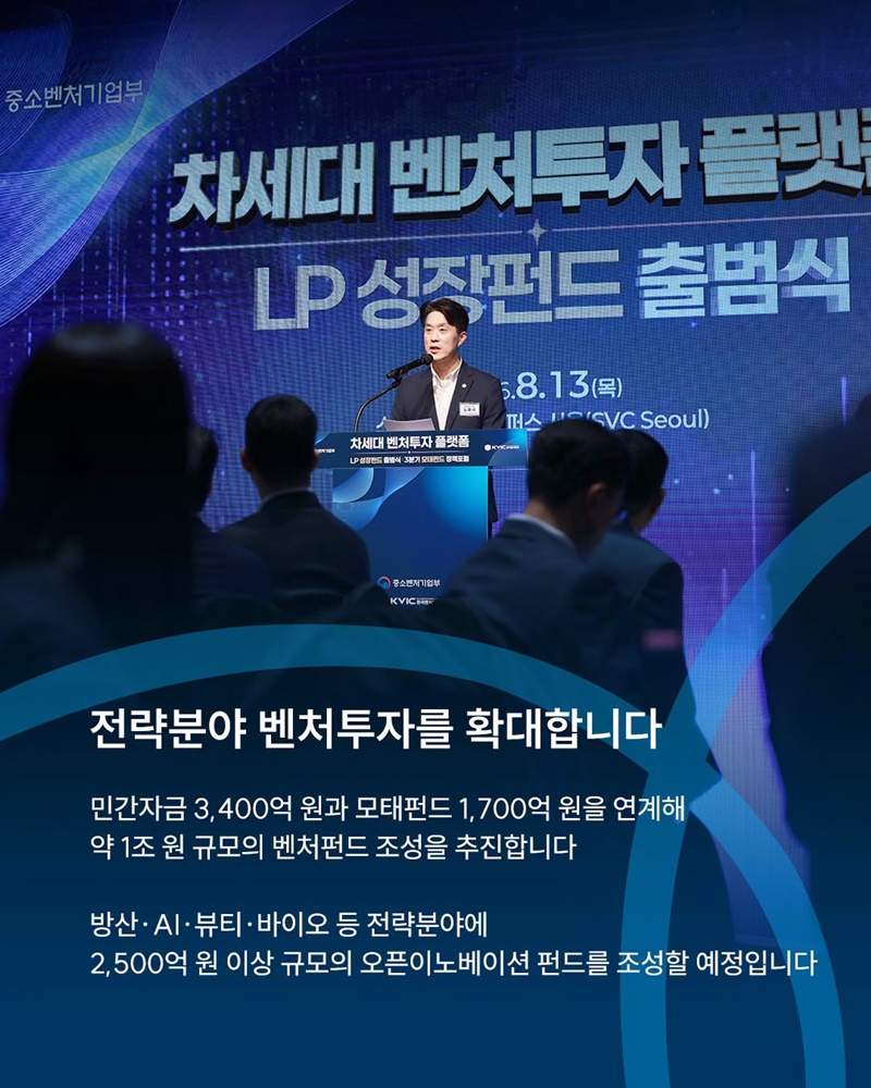벤처투자의 새로운 성장 기반, LP성장펀드 출범