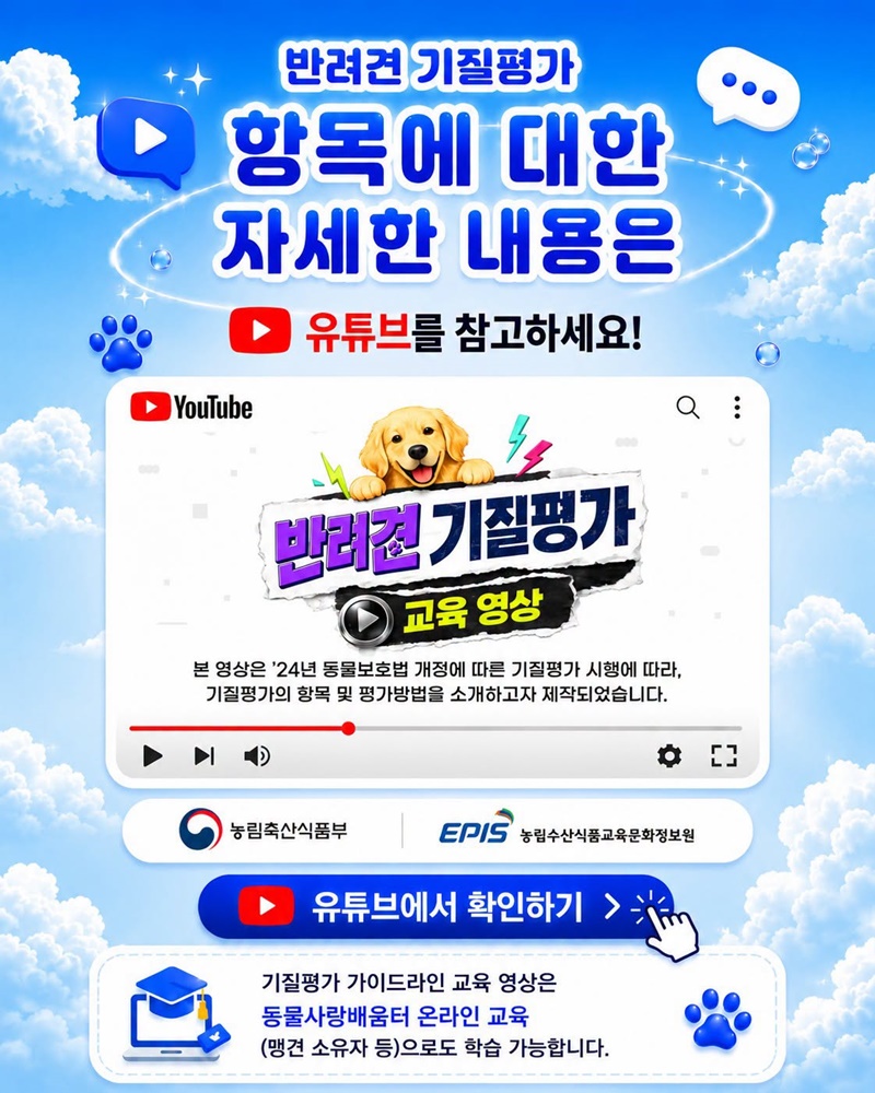 반려견 기질평가 알아보기