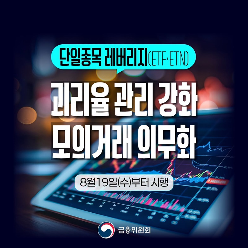 단일종목 레버리지(ETF·ETN) 괴리율 관리 강화·모의거래 의무화