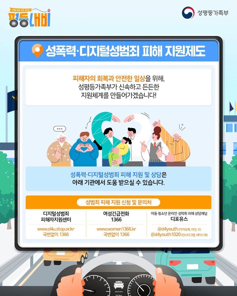 우리가 잘 몰랐던 성폭력·디지털성범죄 피해 지원제도