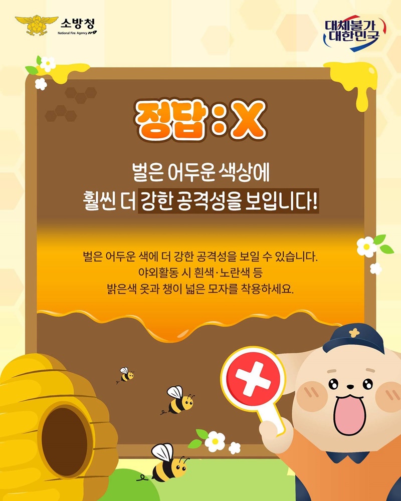 여름철 벌 쏘임 대처법
