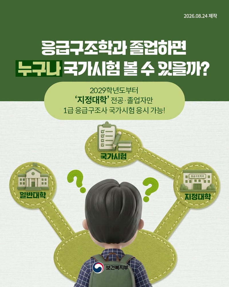 응급구조학과 졸업하면 누구나 국가시험 볼 수 있을까?
