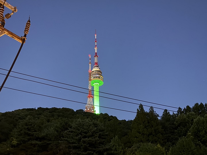 골목에서 본 풍경