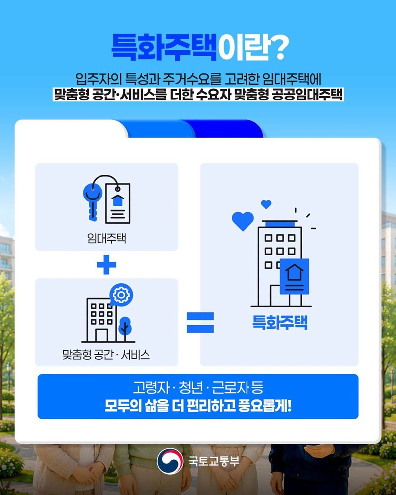 내게 맞는 공공임대주택, 특화주택이 확대됩니다!