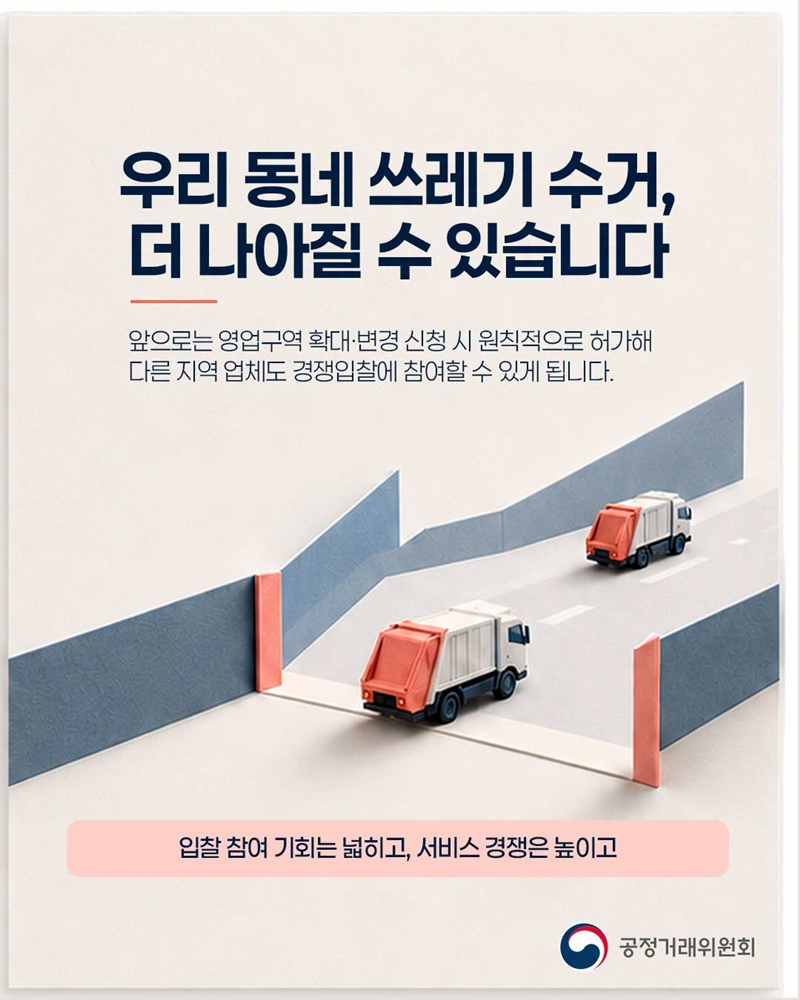 경쟁이 활발해지면 생활이 달라집니다