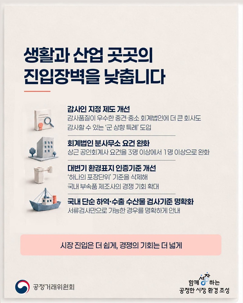 경쟁이 활발해지면 생활이 달라집니다