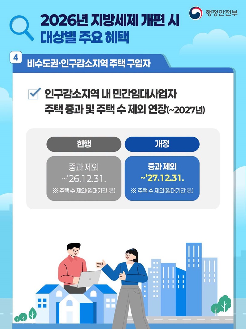 2026년 지방세제 개편안 꼭 확인해 보세요!