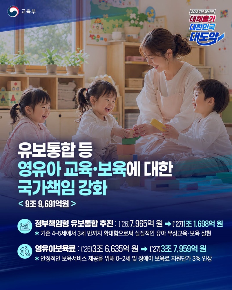 유보통합 등 영유아 및 초·중등교육