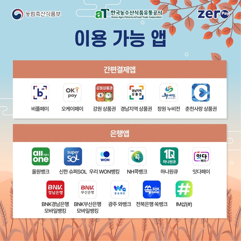 2026 대한민국 농할상품권 9월 발행 안내