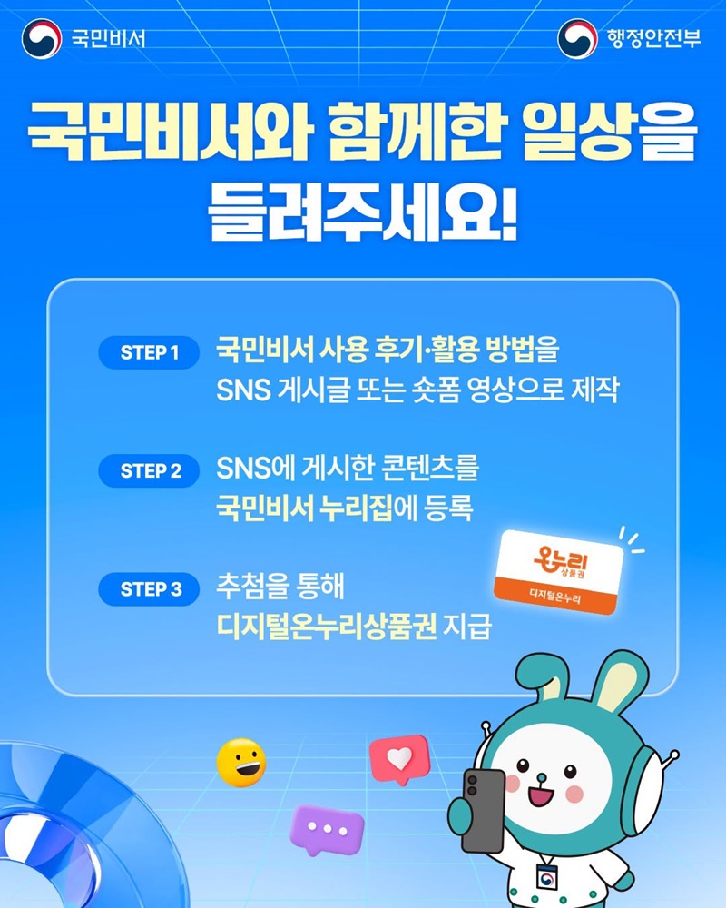 국민비서 신규 서비스 5종 오픈!
