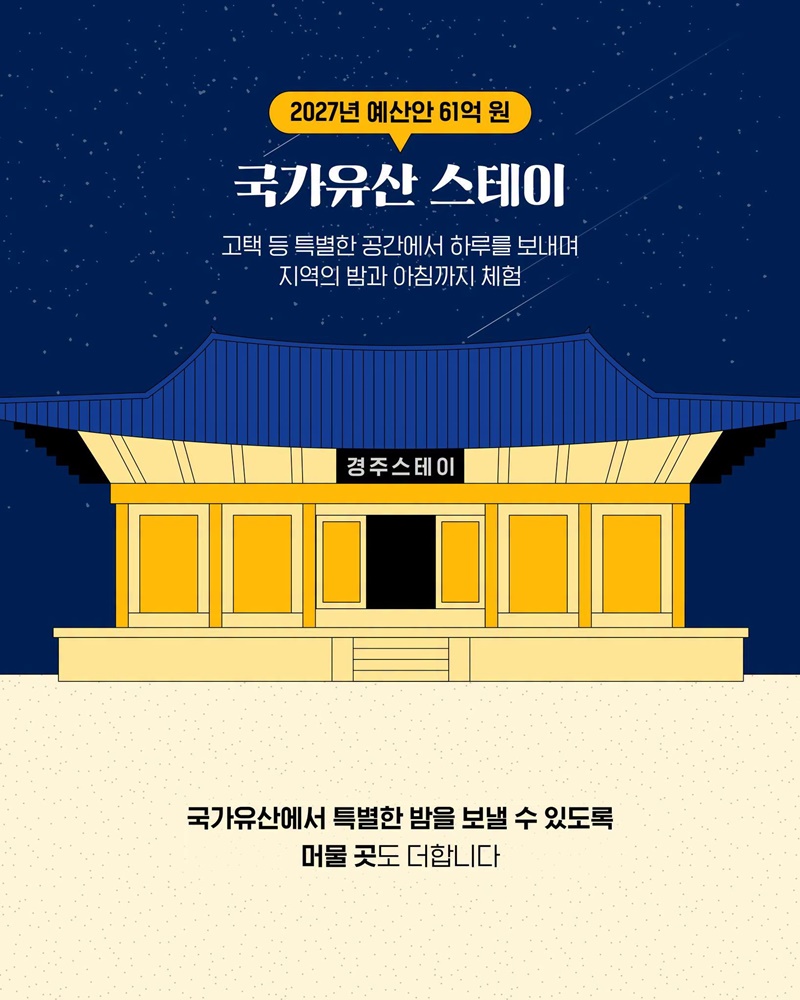 국가유산과 머물고 즐기고 새로운 여행이 시작됩니다