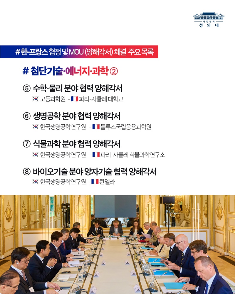 한-프랑스 정상회담 결과, 국민께 보고드립니다