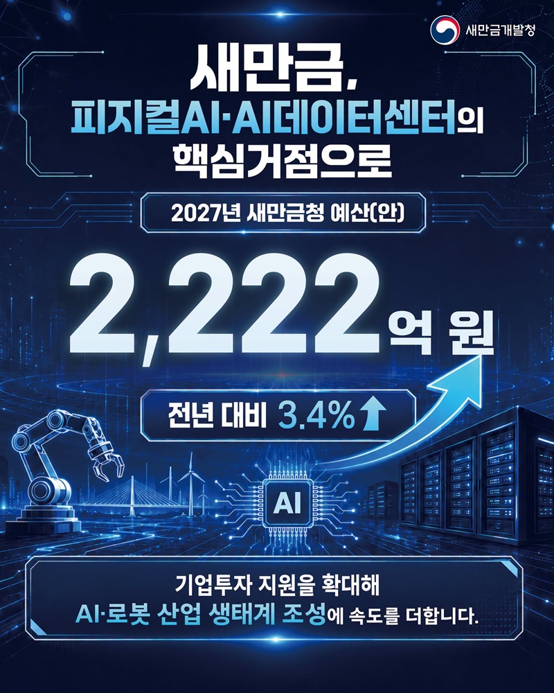 새만금, 피지컬AI·AI데이터센터의 핵심거점으로