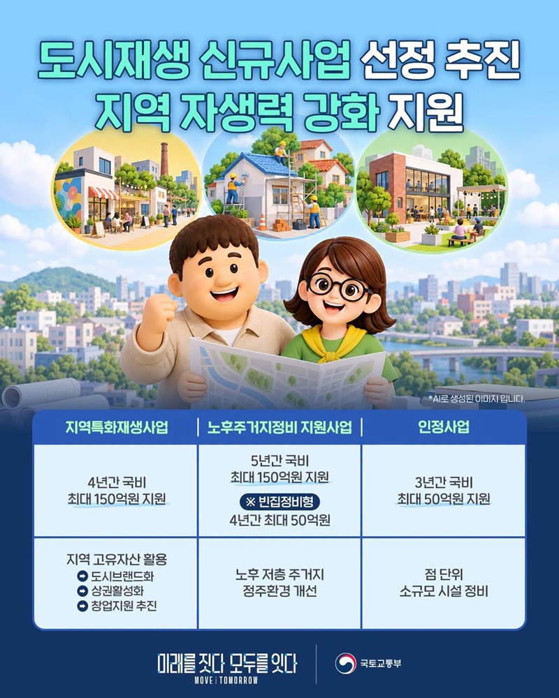 도시재생 신규사업 선정 추진 하단내용 참조
