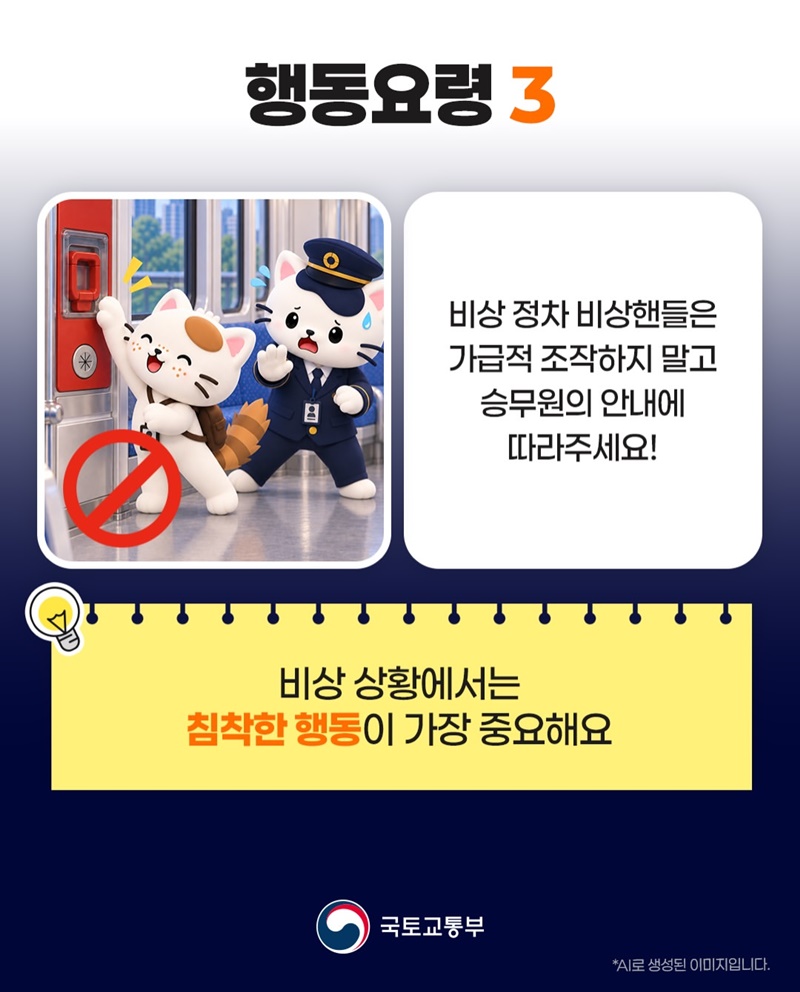 배터리 열폭주로 인한 열차 내 화재 대응, 이렇게 행동하세요!