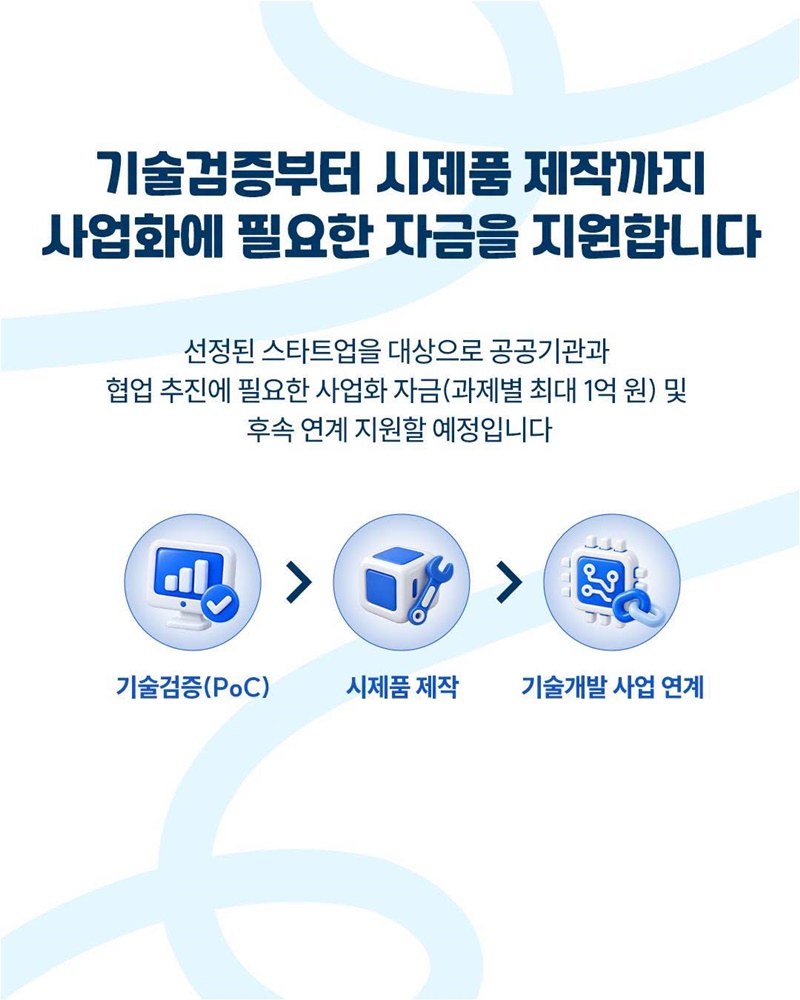 공공기관의 과제에 혁신 기술을 더해주세요