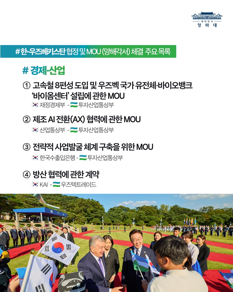 한-우즈베키스탄 정상회담 결과, 국민께 보고드립니다