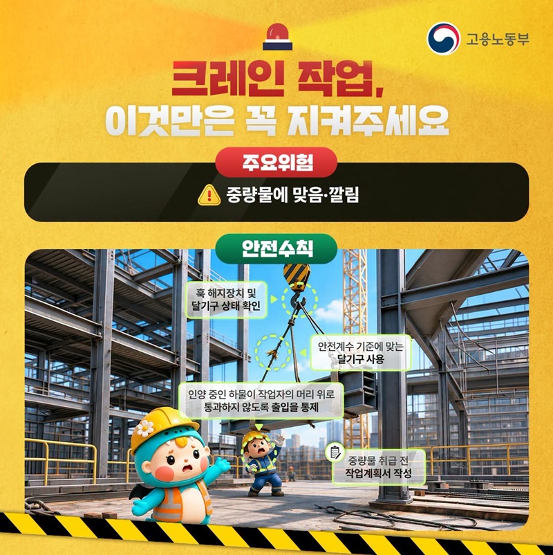 제조업 중대재해 고위험 기계·기구 작업시 안전수칙