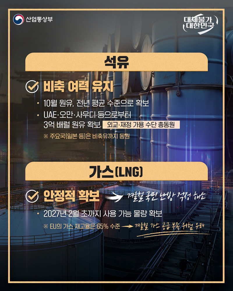 자원 위기로부터 국민 일상 보호!