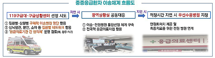 중급응급환자 이송체계 흐름도(이미지=복지부 제공)