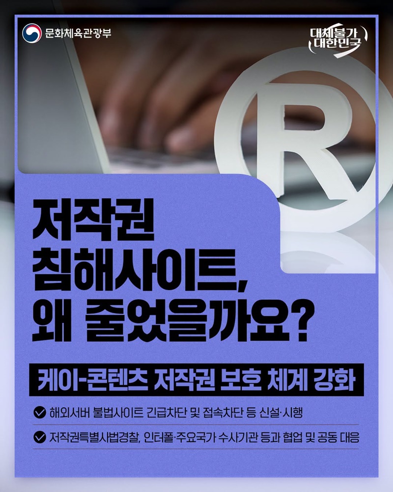 저작권 침해사이트, 왜 줄었을까요?