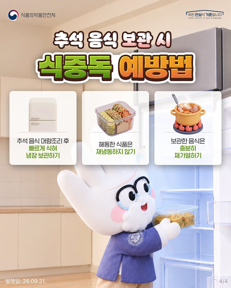 행복한 추석을 위한 식중독 예방 수칙
