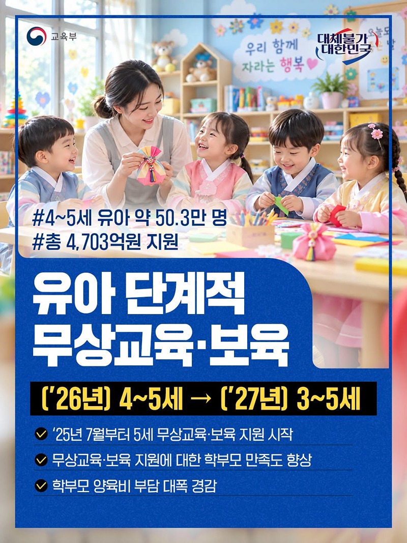 유아 단계적 무상교육·보육