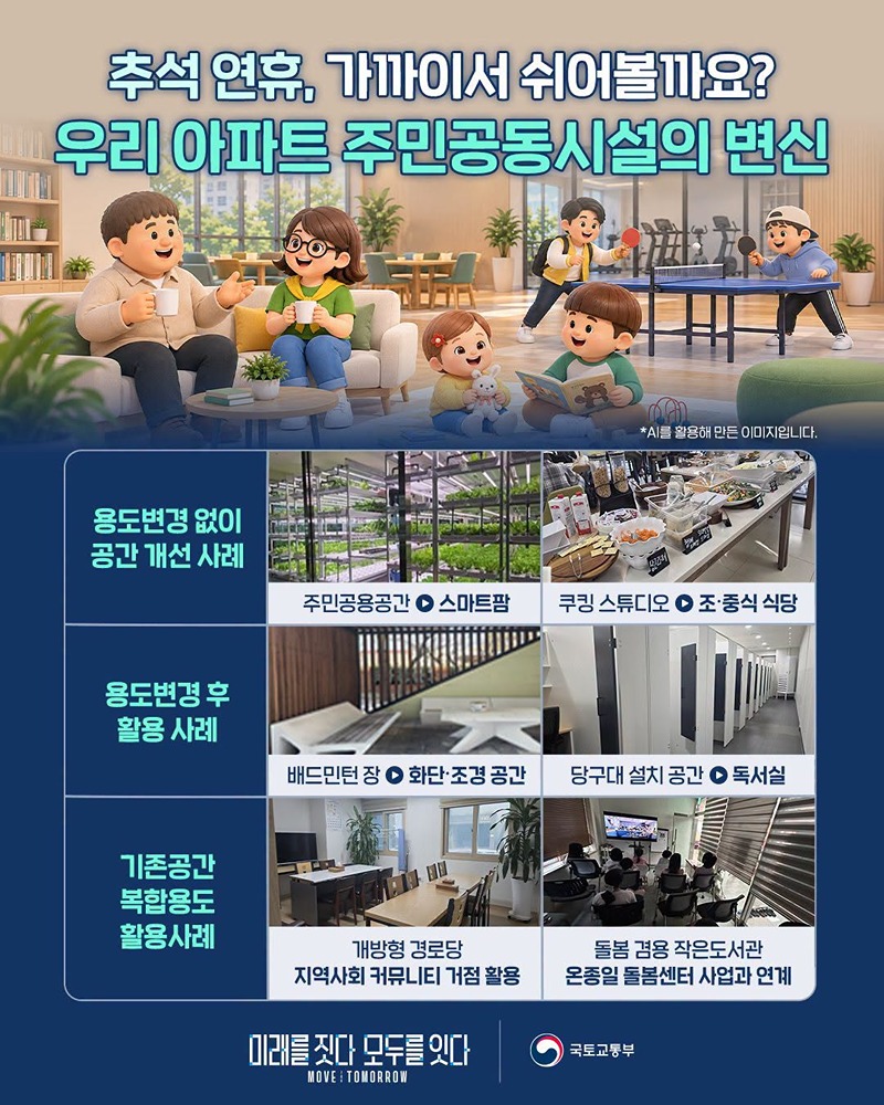 우리 아파트 주민공동시설의 변신 하단내용 참조