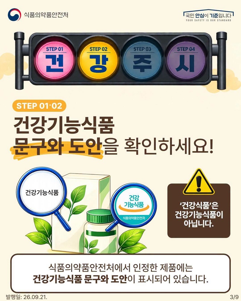 명절 선물 건강기능식품 확인방법·주의사항