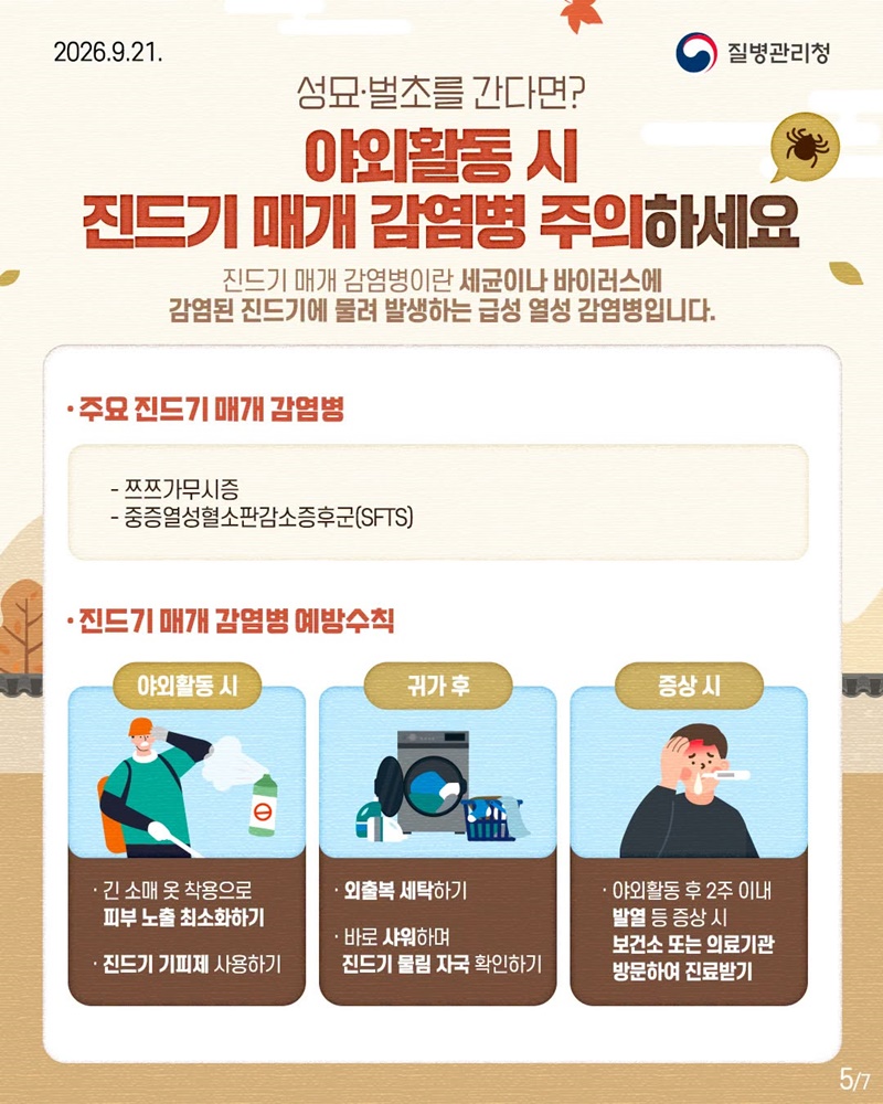 추석 연휴를 위한 상황별 감염병 예방수칙