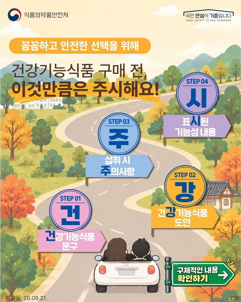 명절 선물 건강기능식품 확인방법·주의사항