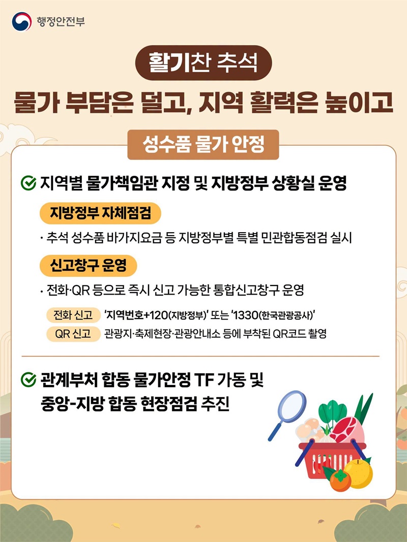 중앙·지방이 함께하는 추석 민생안정 대책