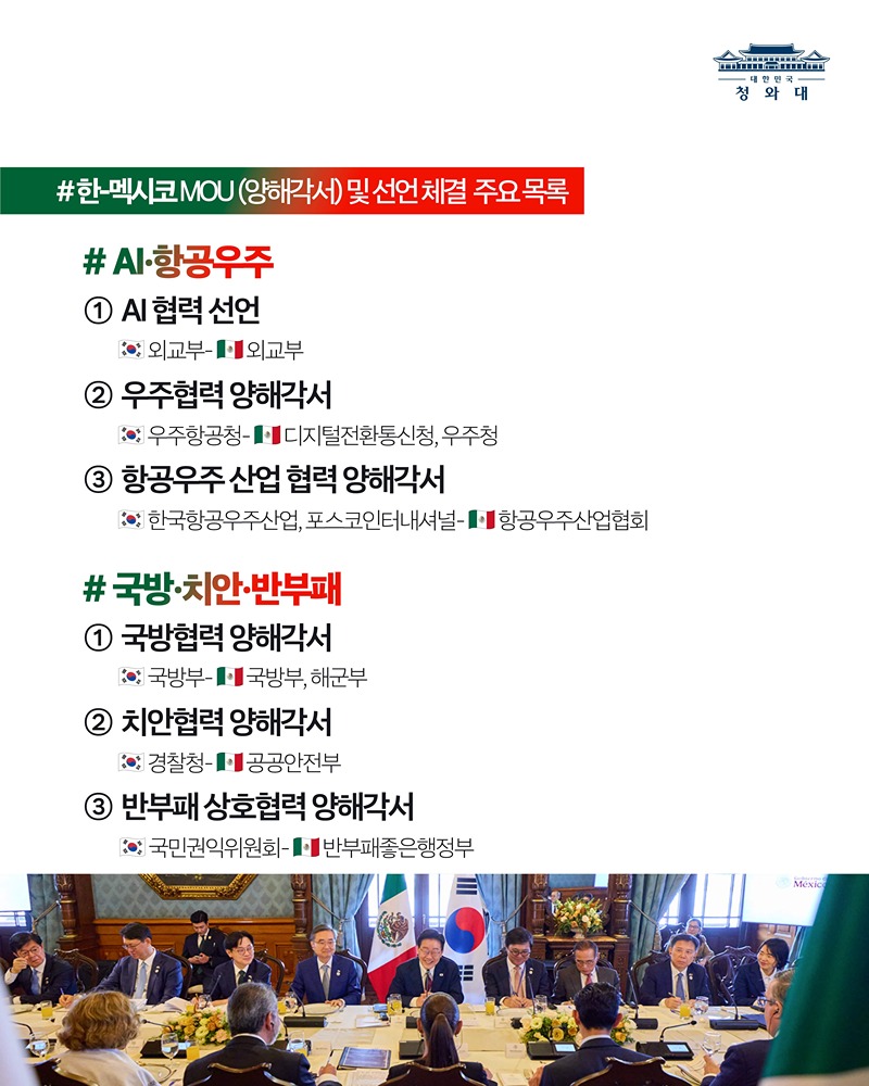 한-멕시코 정상회담 결과, 국민께 보고드립니다