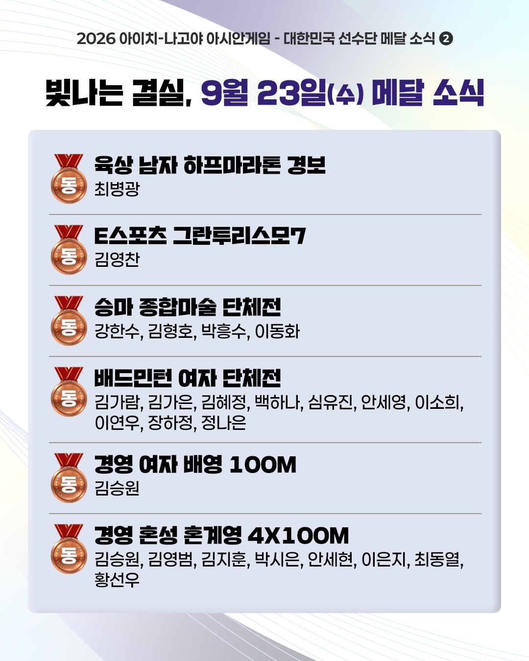 빛나는 결실, 축하합니다!