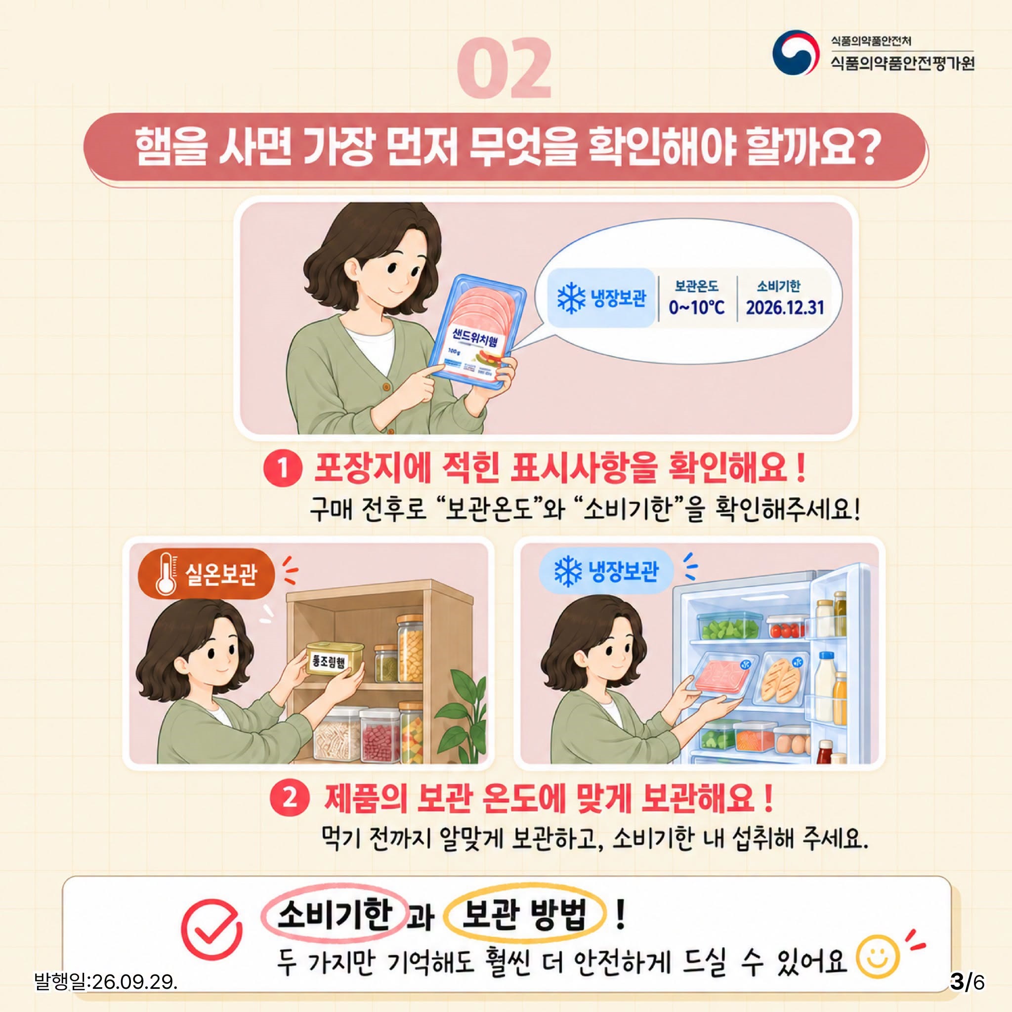 먹다 남은 햄, 그대로 냉장고에 넣으셨나요?