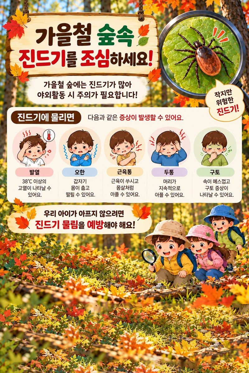가을 유아숲, 진드기 걱정 없이 현명하게 즐기는 방법