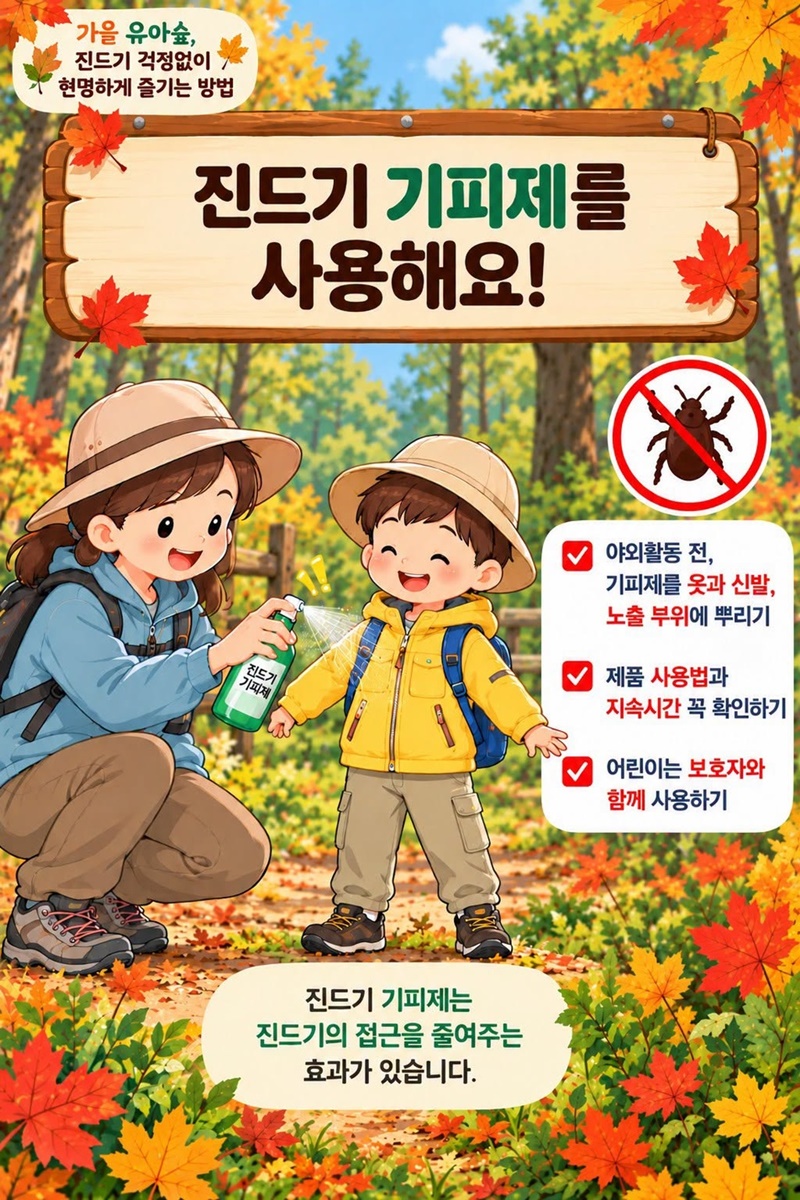 가을 유아숲, 진드기 걱정 없이 현명하게 즐기는 방법