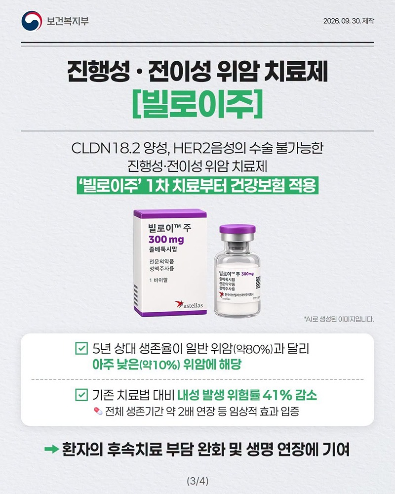희귀·소외암환자 치료비 부담 10월 1일부터 낮아집니다