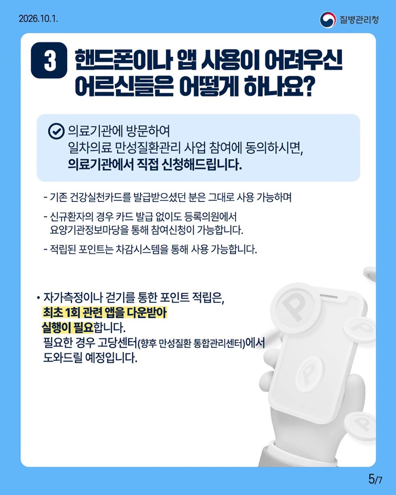 고혈압 당뇨병 등록관리사업 개편 Q&A