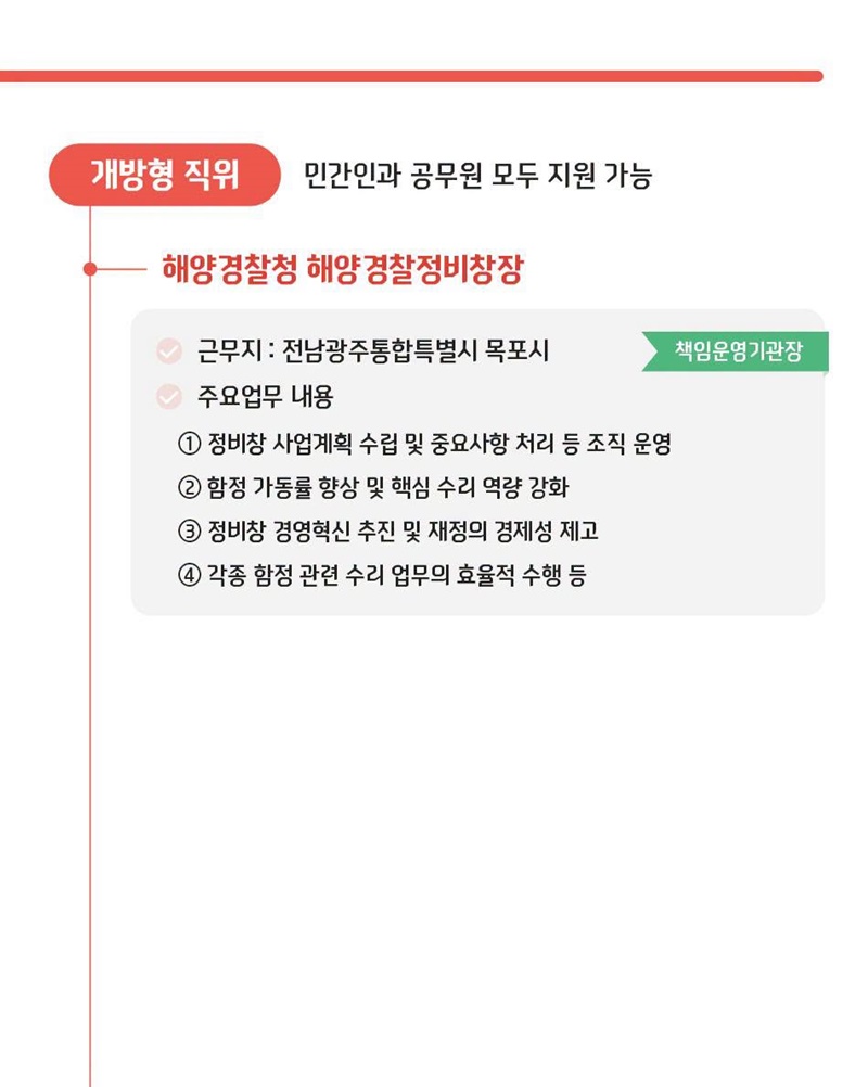 개방형 직위 공개모집에 지금 지원해 보세요!