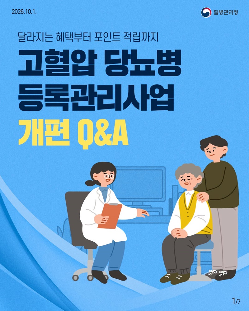 고혈압 당뇨병 등록관리사업 개편 Q&A
