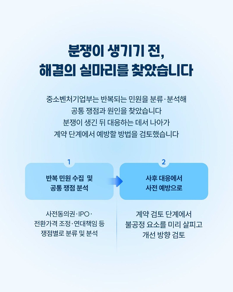 벤처투자 표준계약서, 이렇게 만들어졌어요!