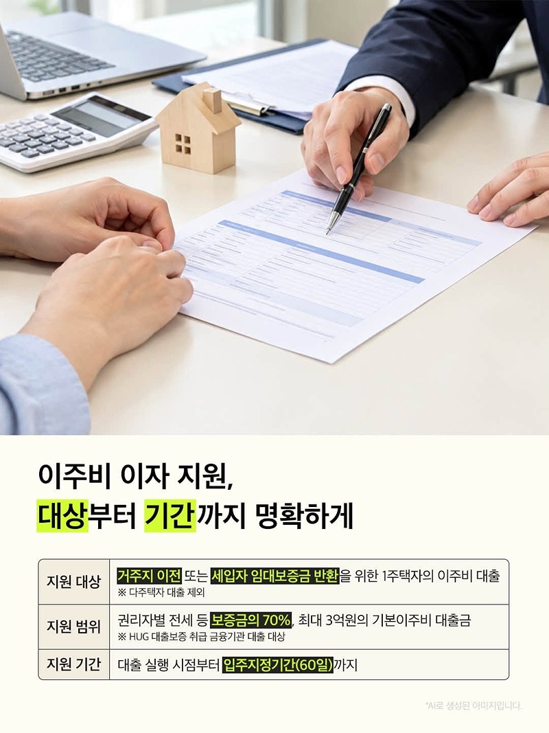공공재개발 이주 준비, 이자 지원으로 더 든든하게!