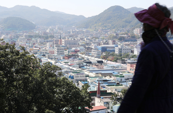충남 공주의 구시가지 모습. 2021.10.18 (사진=저작권자(c) 연합뉴스, 무단 전재-재배포 금지)