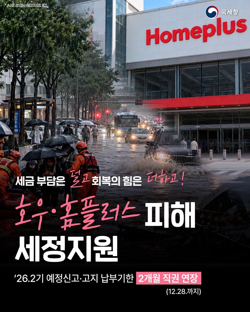 세금 부담은 덜고 회복의 힘은 더하고!