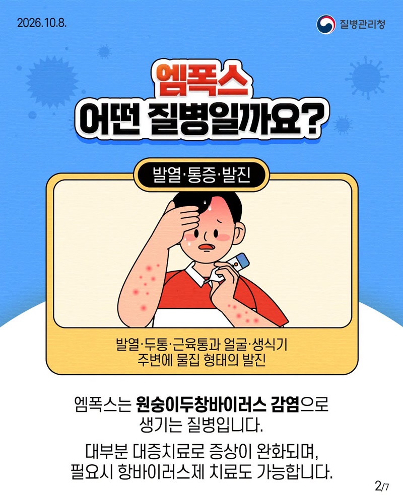 갑작스러운 고열과 발진, 엠폭스를 주의하세요!