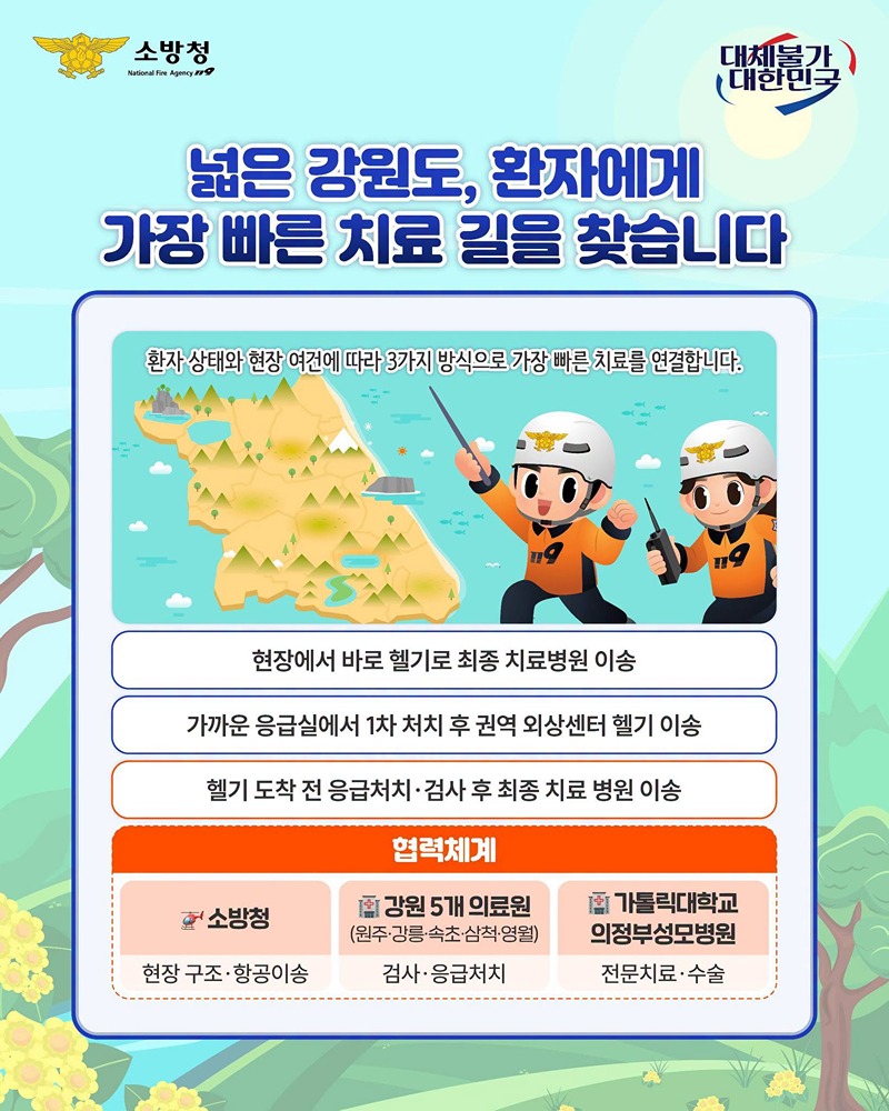 골든타임을 잇는 강원형 119 Heli-EMS